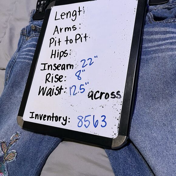 Greggy Girl Flare Wide Leg Boutique Embroidered Pink Velvet Jeans Girls Size 7 - Picture 7 of 7